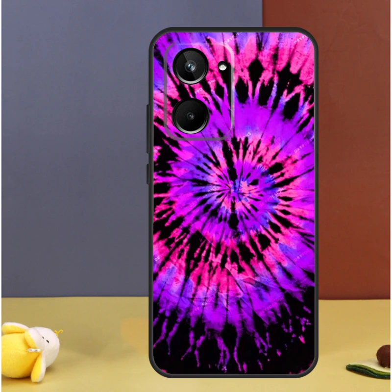 Rainbow Spiral Tie Dye For Realme 11 12 9 10 Pro Plus GT5 GT3 GT Neo 5 C51 C53 C35 C31 C30 C25s C21Y C55 C33 Case