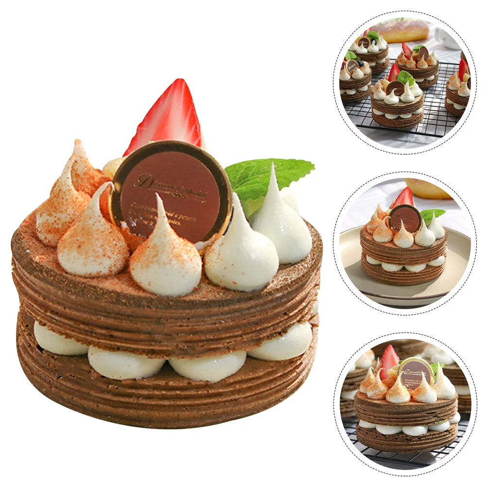 

Household Simulation Cake Chocolate Realistic Model Pu Artificial French Bread Cakes Prop