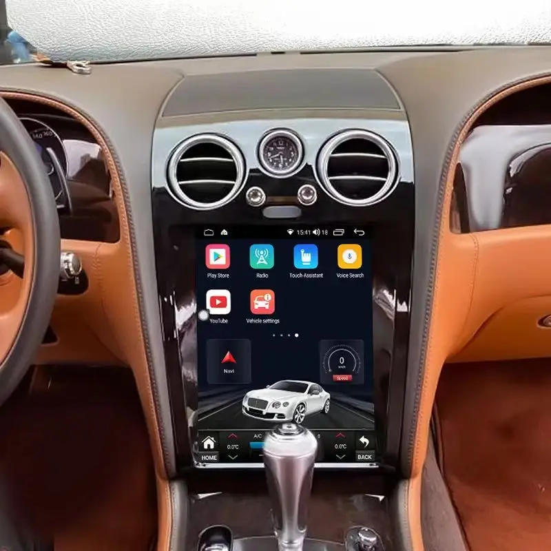 Per Bentley Speeding Supersport: Autoradio Multimediale Android 14.0 con GPS, Navigazione, Video, Audio e Carplay