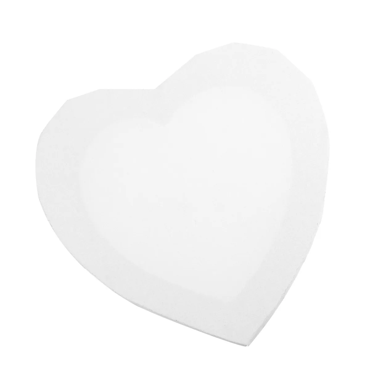 2Pcs Heart Design Wooden Canvas Boards Cotton Coated Surface 20Cm Wide Professional Grade Drawing Painting Board Art Craft