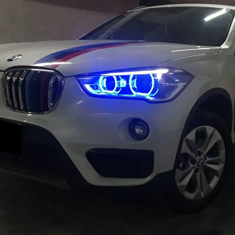 

2013-2022 BMWX X1 E84 F48 F49 F39 Conversion 7 Colour Lemon Yellow Red Blue Scoop Lights Daytime Running