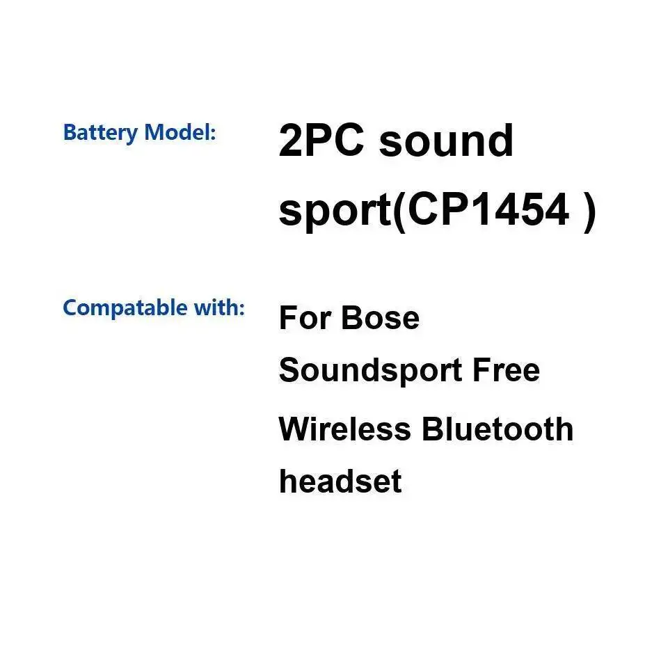 ل Bose Soundsport سماعة عالية السعة نان سماعة لاسلكية تعمل بالبلوتوث سماعات بطارية 2 قطعة الصوت الرياضة CP1454 #1