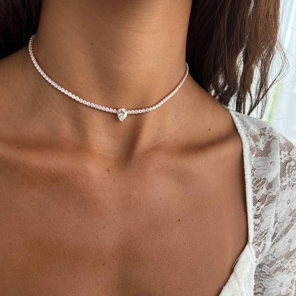 Thumbnail 2 - #54 Top Moissanite Pendant Necklaces Picks for Every Budget