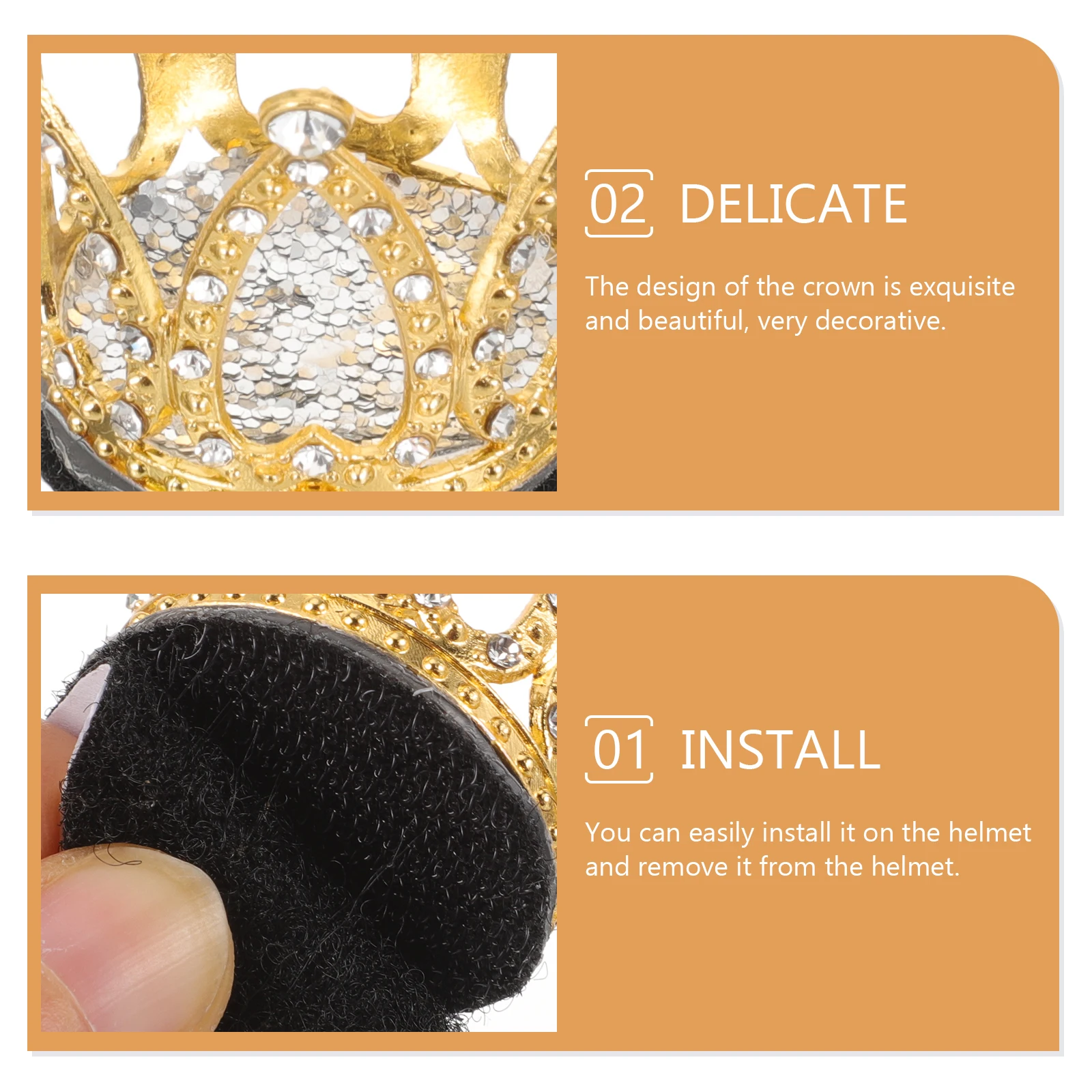 

Stylish Rhinestone Decoration For Motorcycle Ski Women Girls Durable Lightweight Accessory Metal Ornament