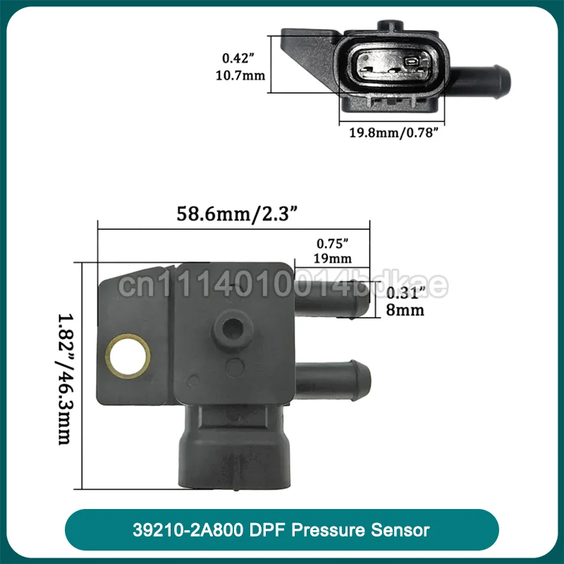 39210-2A800 227711AT0A 392102A800 DPF Differential Pressure Sensor Replacement Exhaust Pressure Control Part Auto Accessory
