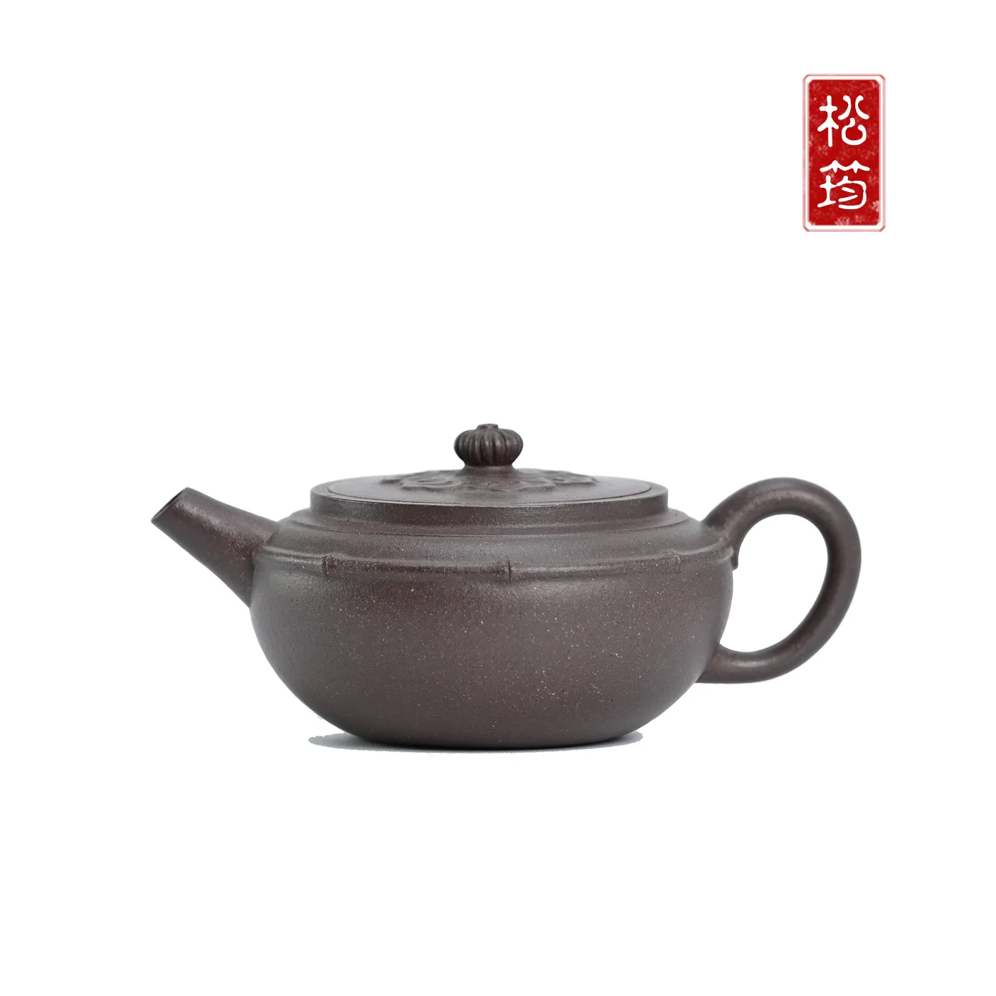 Original Ore Clay Purely Handmade Bamboo-Patterned Cloud-Design Traditional Chinese Style Small Teapot For Personal Use