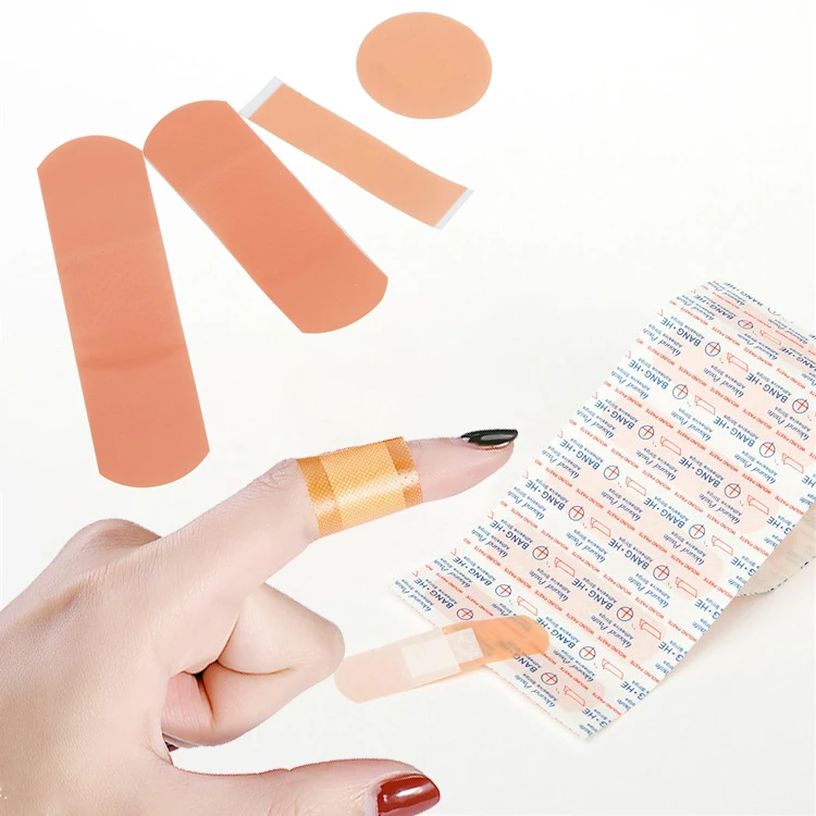 100pcs/lot  First Aid Band Aid Sticker Children Kids Emergency Kit Patches Wound Strips Self-adhesive Bandages Paster