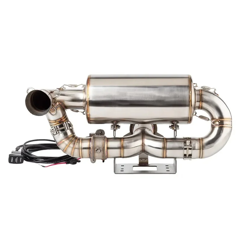 UTV Motorcycle Escape Exhaust Valve‑Equipped Muffler Fit for Can‑Am Maverick X3 Turbo R & RR Max X3 Turbo 2017‑2025