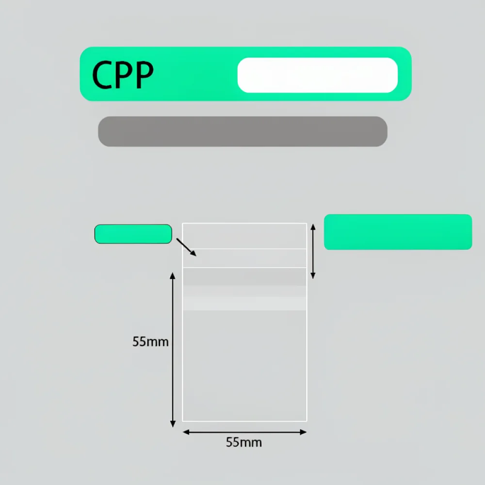 Clear Adhesive Packaging Pouches Premium Thickness CPP Protector Covers For Collectible Badges Pins Anime Merch Storage