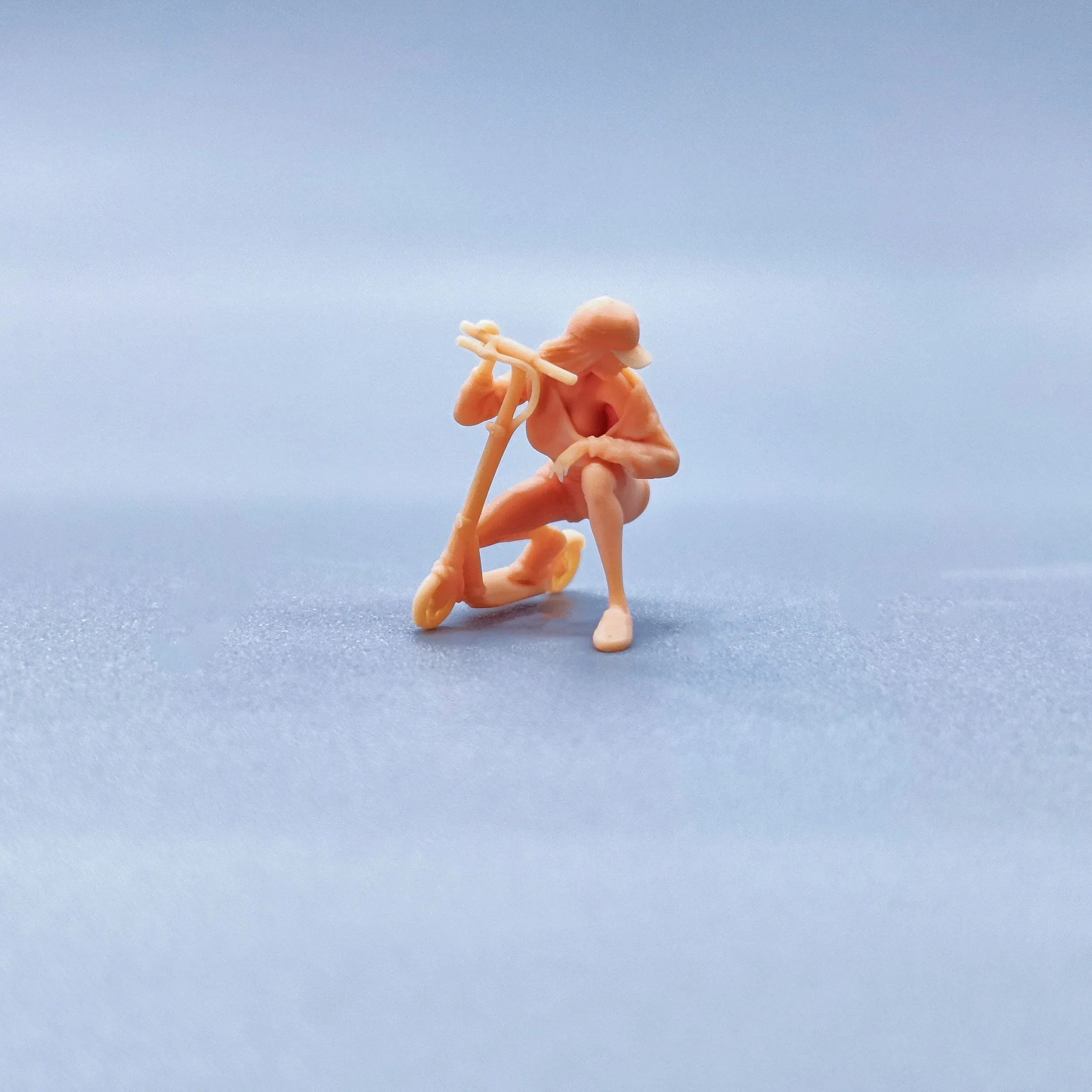 1/64 1/43 Figuren Maßstab Modell Harz Roller Hut Mädchen ungefärbte Miniaturen Diorama handbemalt W315