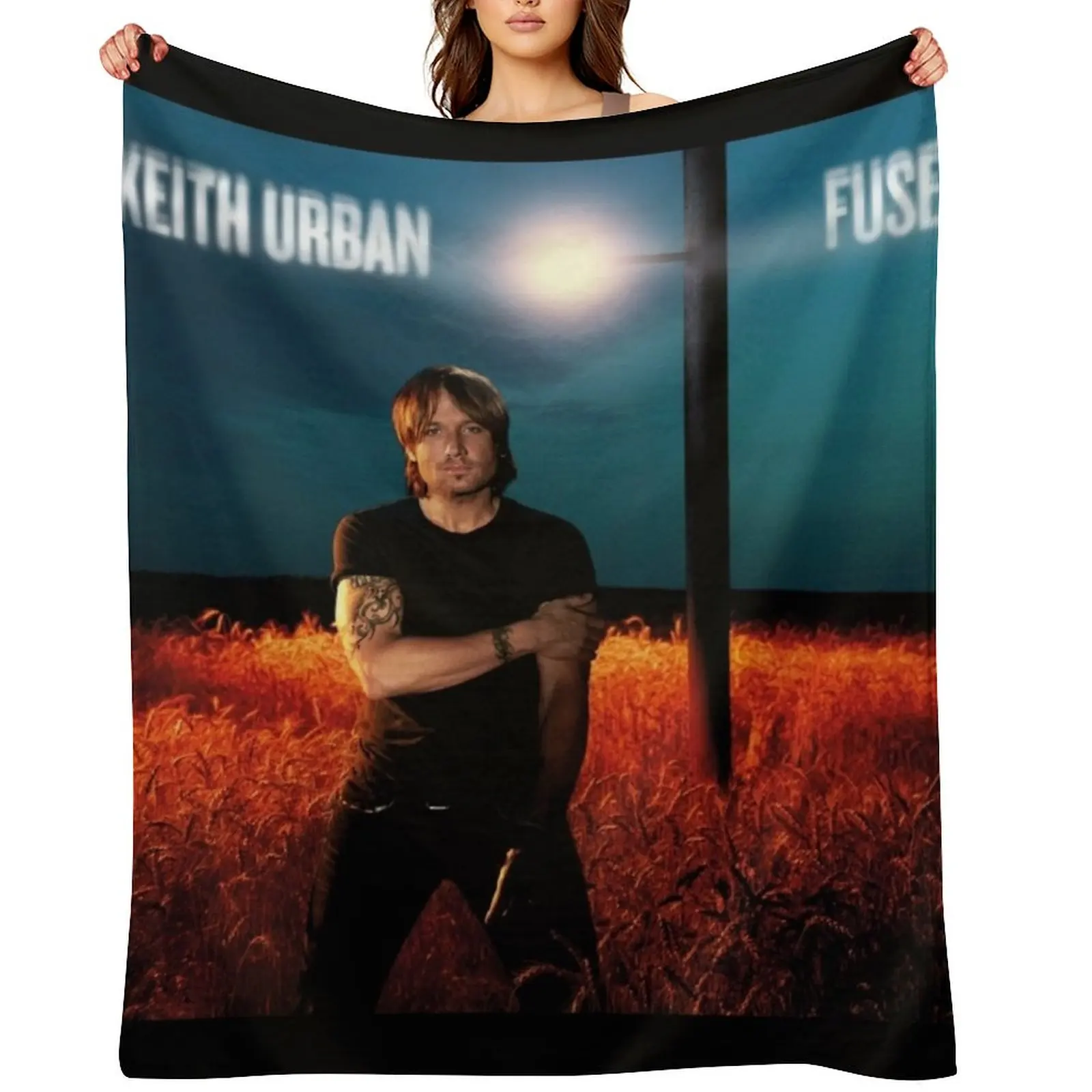 

Keith Urban Fuse Throw Blanket decorative Bed Fashionable Thermal Plaid on the sofa Blankets
