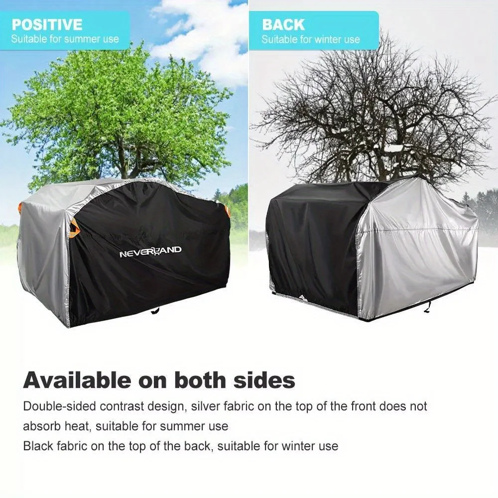 NEVERLAND ATV Cover Waterproof Heavy Duty XXXL Universal Quad Cover Outdoor Storage Cover 4 Wheeler Rain Cover All Weather for Polaris Sportsman Yamaha Honda Kawasaki Quad Bike