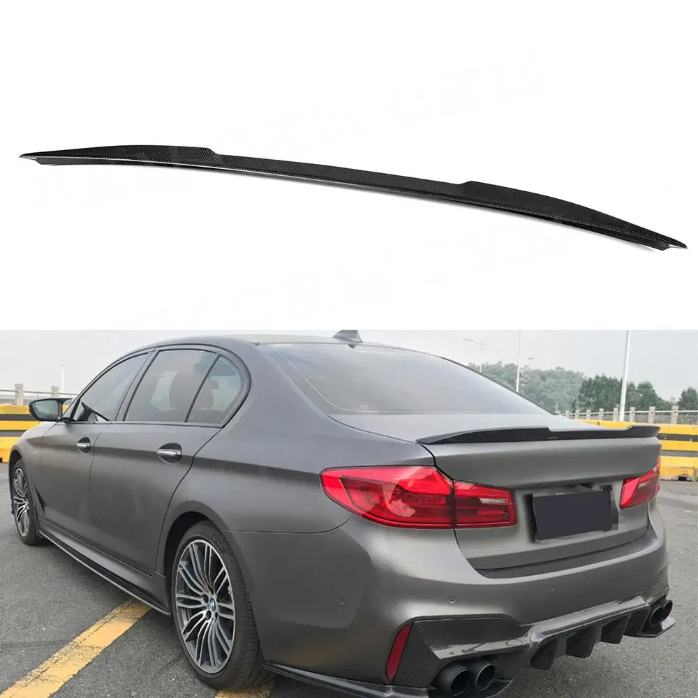 

Rear Boot Spoiler Duck Wings Body Kits for BMW 5 Series G30 F90 M5 Sedan 2017-2022 Dry Carbon Fiber Car Trunk Spoiler Accessory