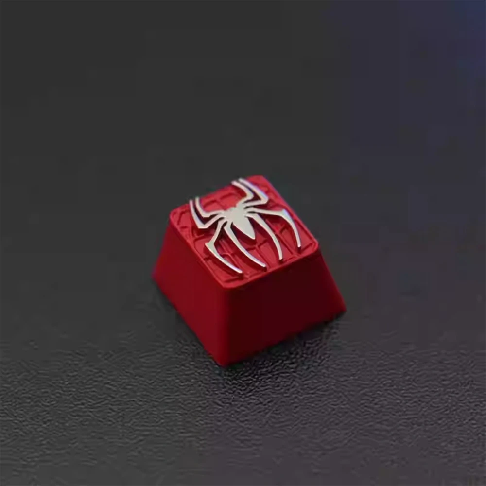 KeyStone Superhero Keycap - 3D Metal Alloy Mechanical Keycap Cherry MX R4 Height Custom Artisan Keycap for Gaming Keyboard
