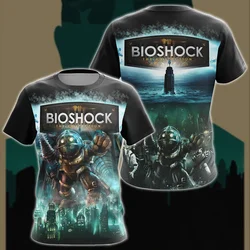 Summer BioShock T-Shirts Game 3D Printed Streetwear Men Women Fashion Oversized Short Sleeve T Shirt Kids Tees Tops Man Clothing