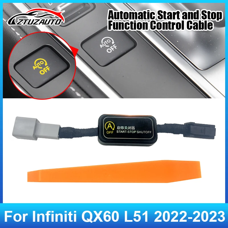 

Для Infiniti QX60 (L51) G2 2022-2023 Автомобильный автоматический запуск и стоп-кансилер Автоматический запуск устройства для устранения двигателя Вилка Выключаемый кабель