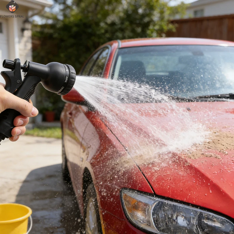 Garden High-Pressure Water Gun With 8 Functions, Car Washing Nozzle, Garden Watering Tool, Car Washing Water Gun
