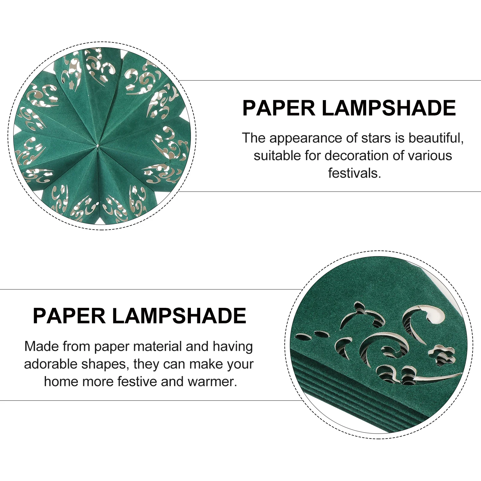 

1Pcs Star Decorative Lampshade Premium Paper Foldable Ceiling Light Cover for Home Hotel Bedroom Study Library Decor