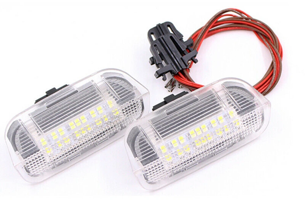Pop For Volkswagen VW Golf GTI EOS Jetta Passat Porsche Cayenne Error Free 18LED Side Door Step Light Courtesy Floor Side Bulb L