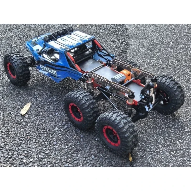 Large Travel Walking Beam Suspension for YK4061 1/6 RC Crawler – 304 Stainless Steel Long Rocker Arm 4WD to 6WD Conversion Kit