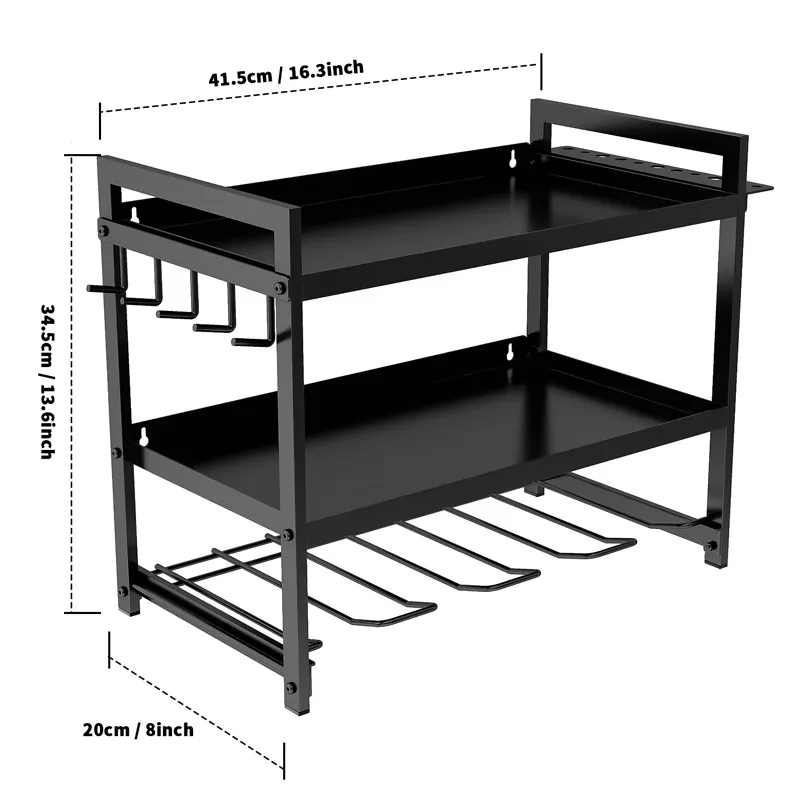 Soporte de taladro multifuncional, organizador de herramientas eléctricas de alta resistencia montado en la pared, estante de almacenamiento de taladro inalámbrico para garaje
