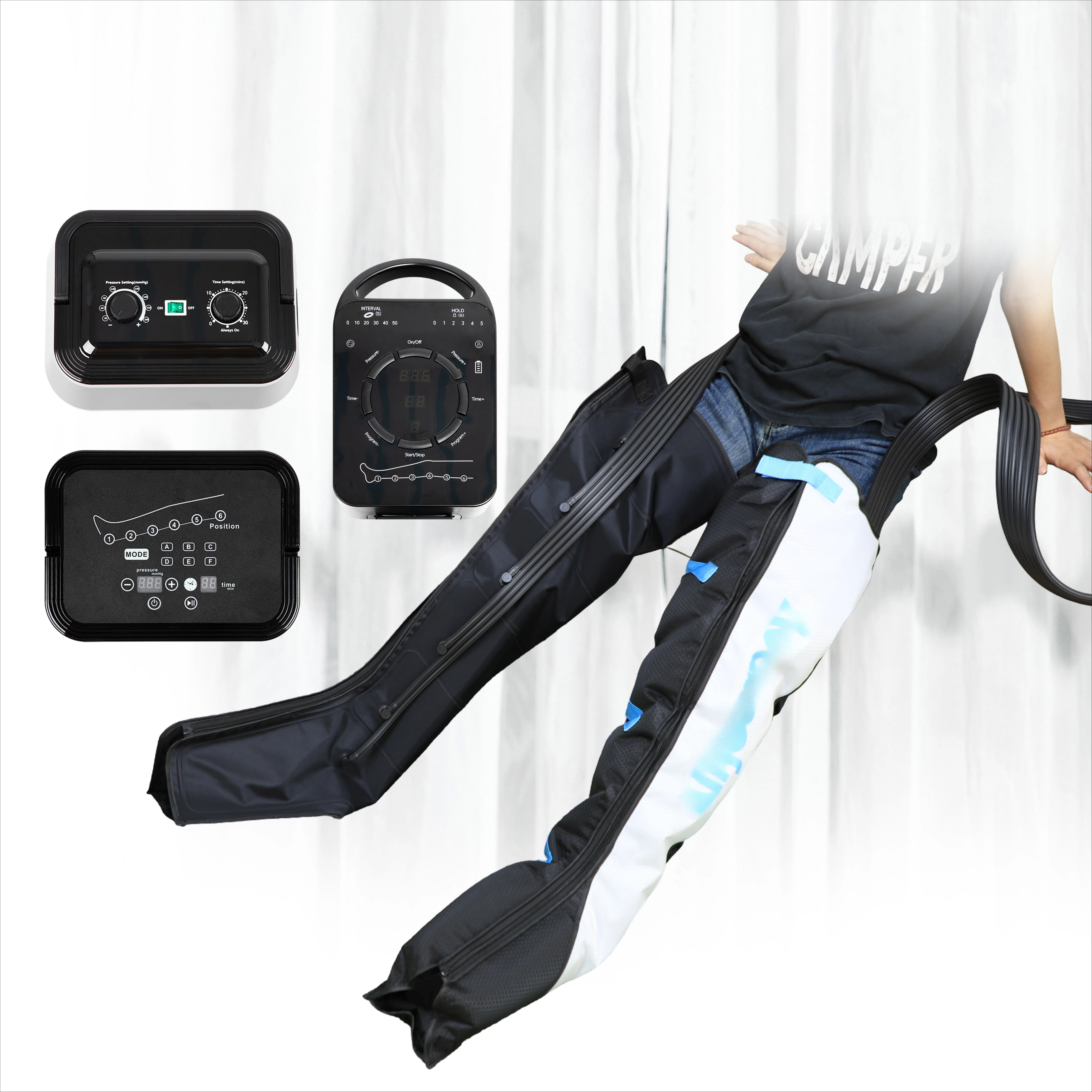 

Leg Massager Six-cavity Air Pressurization Exercise Air Compression Foot Relaxation Full Leg Recovery Boot Leg Massager