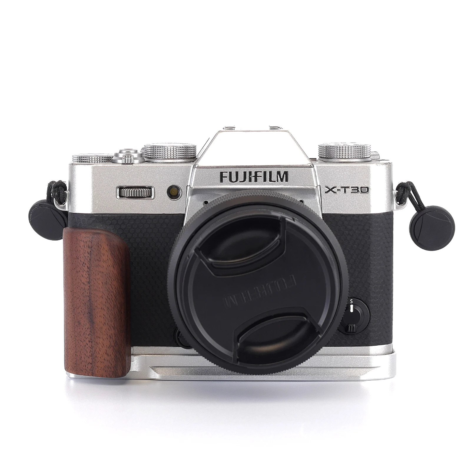 FITTEST ハンドグリップ 木製ハンドル ウッドグリップ L ブラケット FUJI Fujifilm XT30ii/XT30 用 XT20ii/XT20 および XT10ii/XT10 と互換性あり