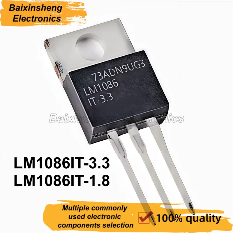 LM1086IT-3.3 LM1086IT LM1086 LM1086IT-1.8 TO-220 Linear/Voltage Regulator Chip 10PCS new quality