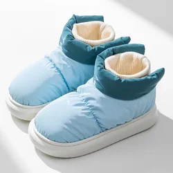 Flat Heels Women's Shoes 2025 Winter Furry Female Ankle Boots Warm Cute Plush Platform Woman Snow Boot Waterproof Footwear