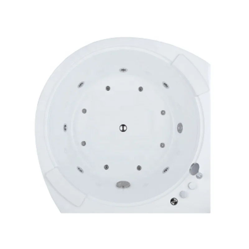 

Indoor Body Spa Freestanding Smart Hot Tub Acrylic Jet Massage LED Whirlpool Bathtub1500x1500x640mm