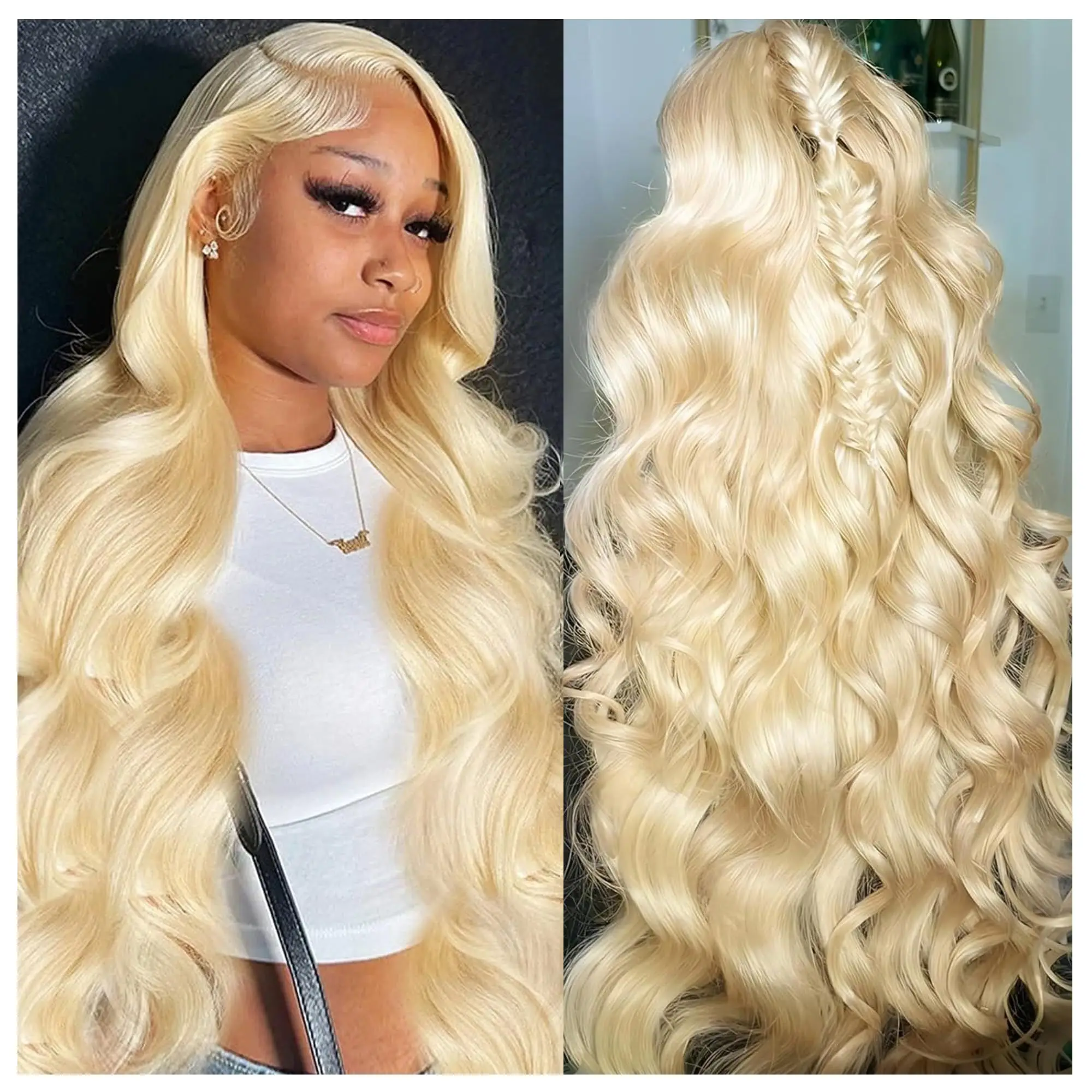 613 Hd Lace Frontal Wig Human Hair Honey Blonde Lace Front Wig Transparent Brazilian Wig 13x4 13x6 Body Wave Human Hair Wigs