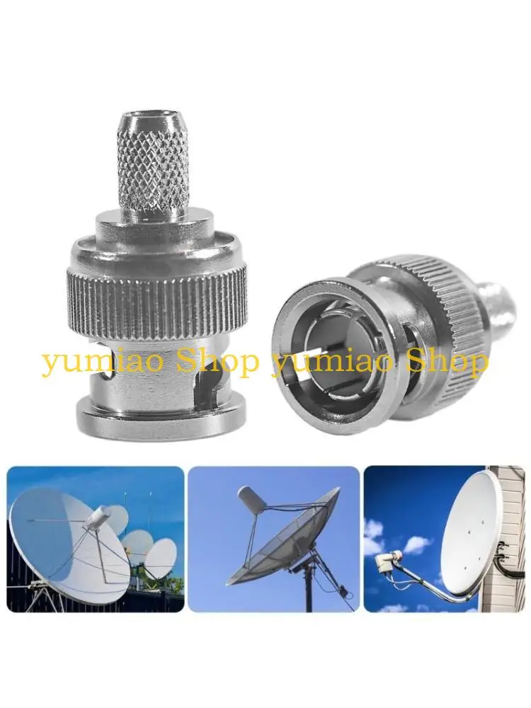 587B Copper BNC Male to RG59 Connector for Efficient Transfer in Computer Copper BNC Adapter