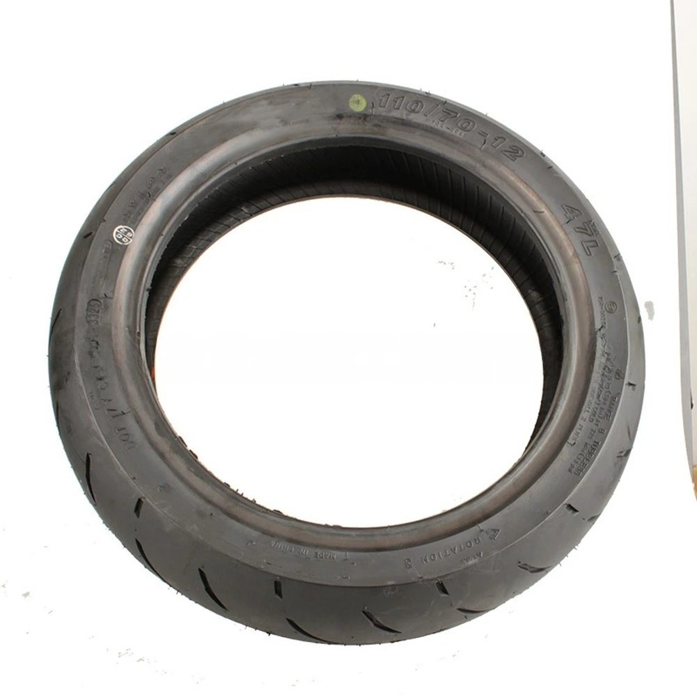 

12 Inch 110/70-12 Slick Tubeless Vacuum Rubber Tire High Grip 6-Ply Tire For Electric Scooter And Motorcycle