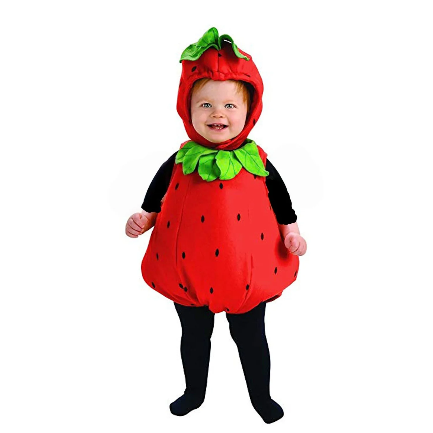 Baby Fruits Themed Cosplay Romper Soft Plush Outfit with Hat Halloween Carnival Photo Shoot Party Fancy Costume for Little Kids