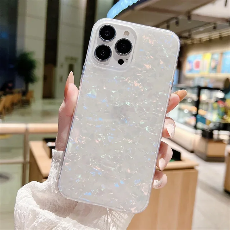 Cute Glitter Marble Silicone Case For iphone 16 15 14 12 13 Mini 11 Pro Max Plus Silicone Soft TPU Back Phone Cases Cover