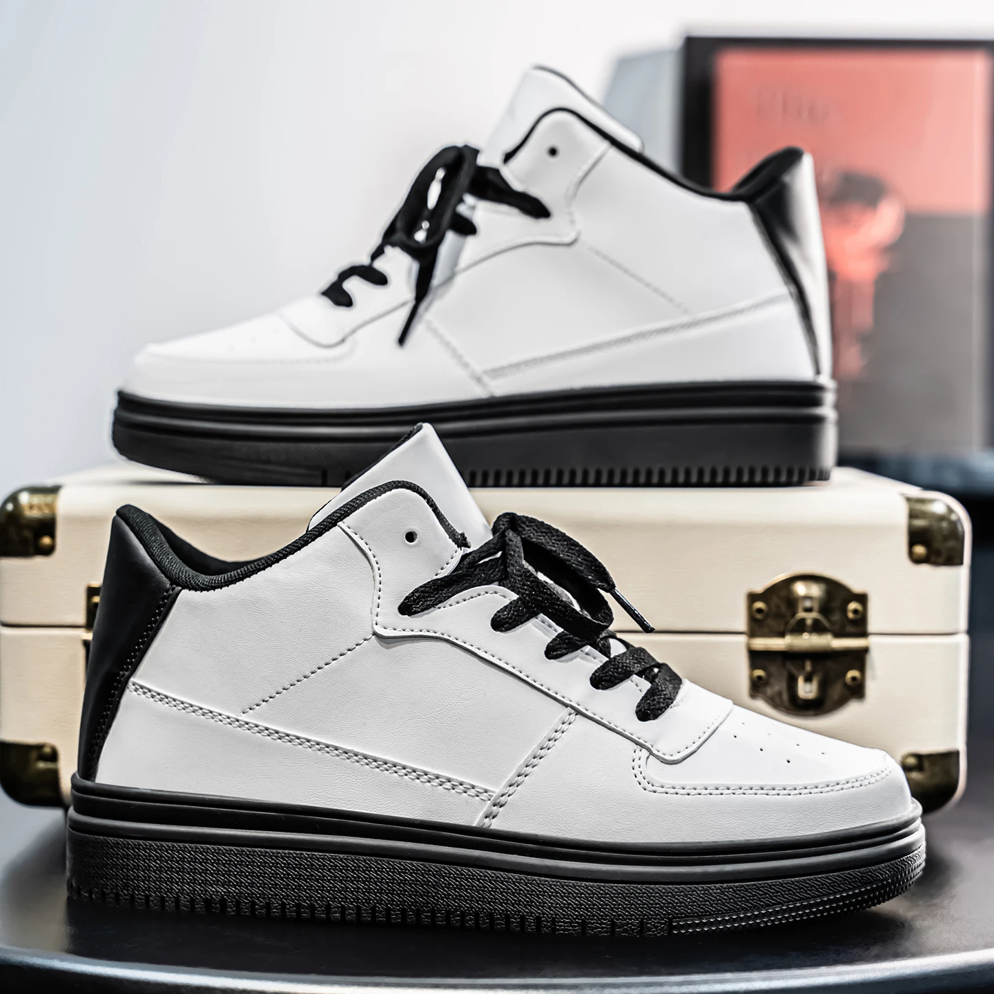 

Mid-heel Sneakers, Lightweight, Anti-slip, Durable, Casual and Sporty Shoes, Thick-soled Men's Shoes