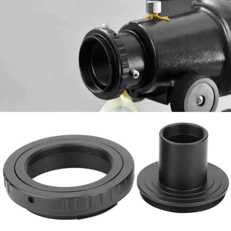 Metal Adapter Ring 23.2mm T Mount Microscope Eyepiece For SLR Camera