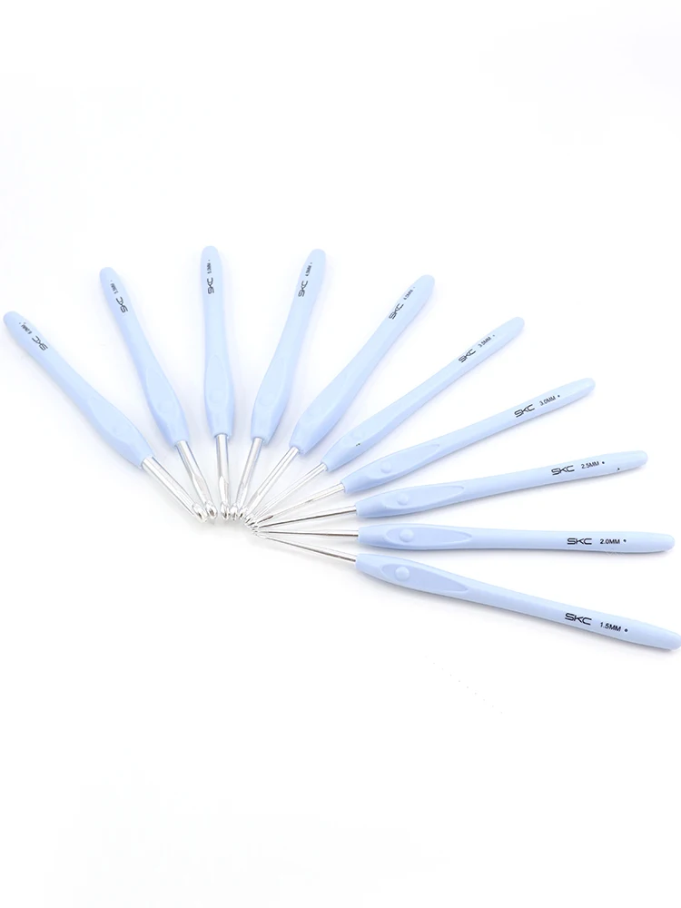 

SKC Aluminum Crochet Set Sweater Needle Hanrt Weaving Tool Set Soft Handle Crochet Set Home Textile Sewing DIY Materials