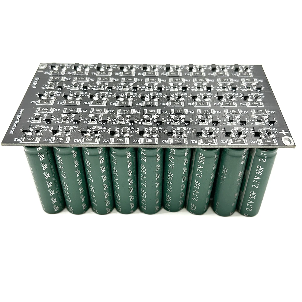 Powerstor 121.5V0.78F Módulo Supercapacitor 2.7V35F Farad Capacitor Fonte de alimentação de backup com placa de proteção de equilíbrio