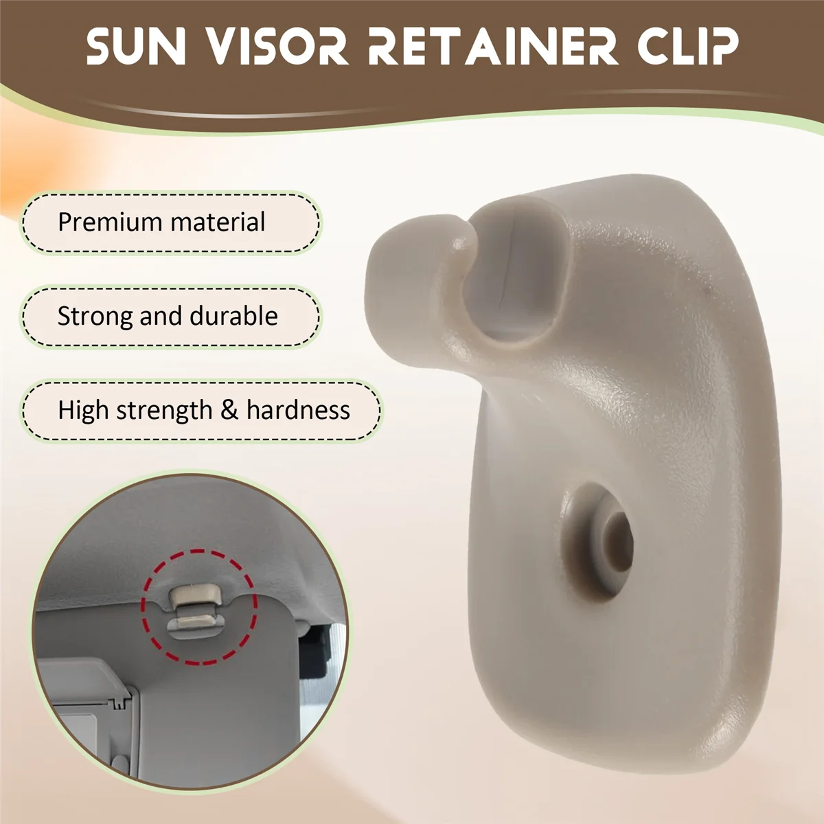 

Efficient convenientSun Visor Retainer Clip 5FS40TL2AB for Jeep Grand Cherokee Sun Visor Holder Retaining Clip excellent quality