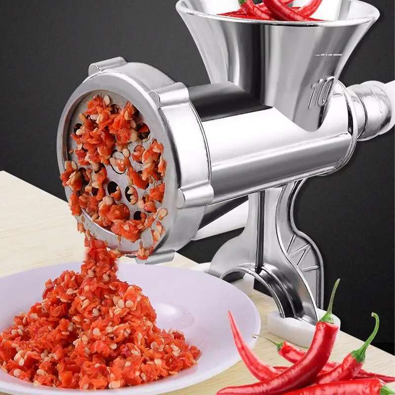 Food Grinder Hand Manual Meat Mincer Detachable Design Household Multifunctional Meat Enema Grinder For All Meats For Kitchen