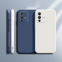 Soft Square Liquid Silicone Case for VIVO V23 Pro V23E V23Pro 5G Luxury Original Camera Protection Couples Cover Ultrathin Funda