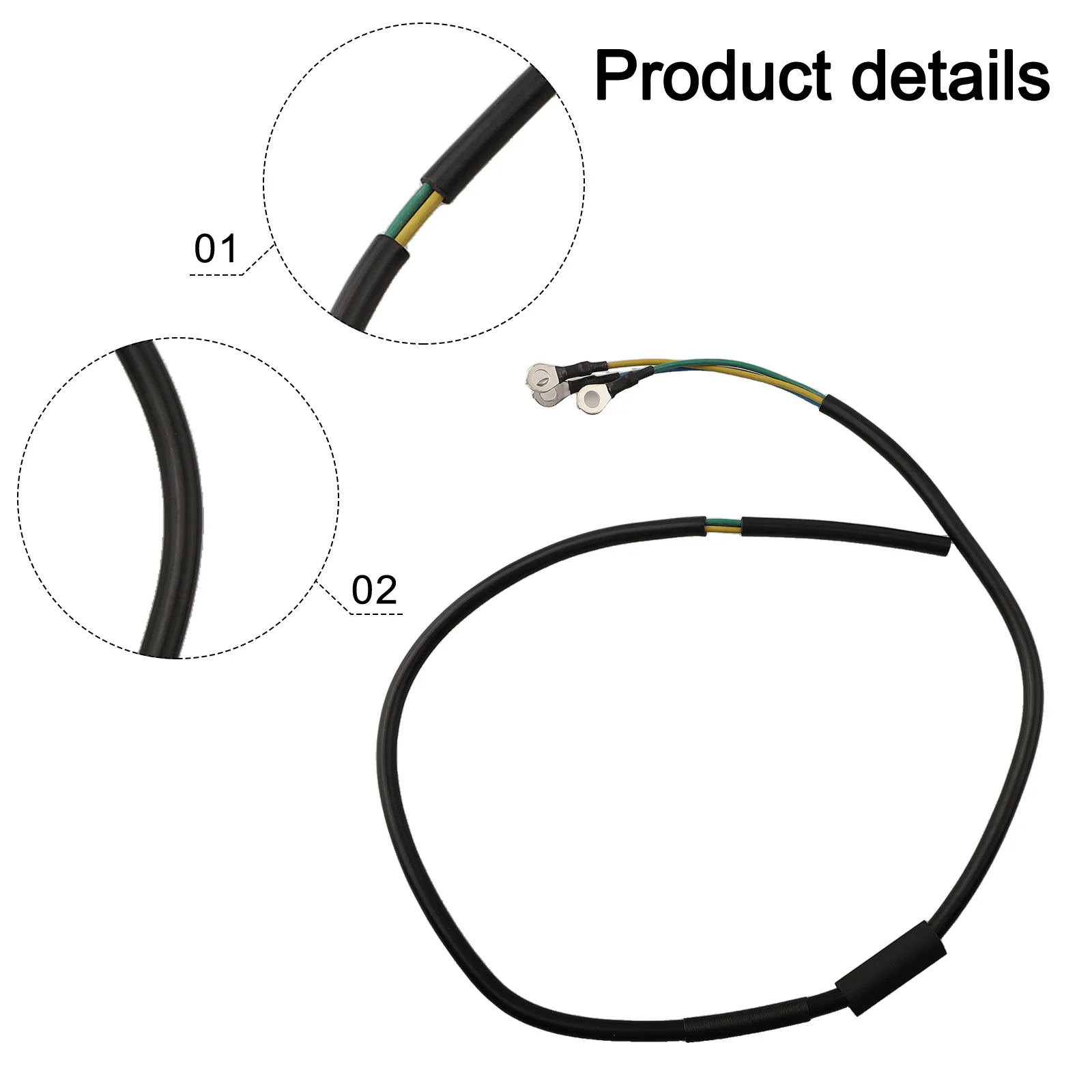 

For Ninebot F20 Motor Line Electric Scooter Motor Wire Electric Scooter Replacement Easy To Install Line Length 763mm