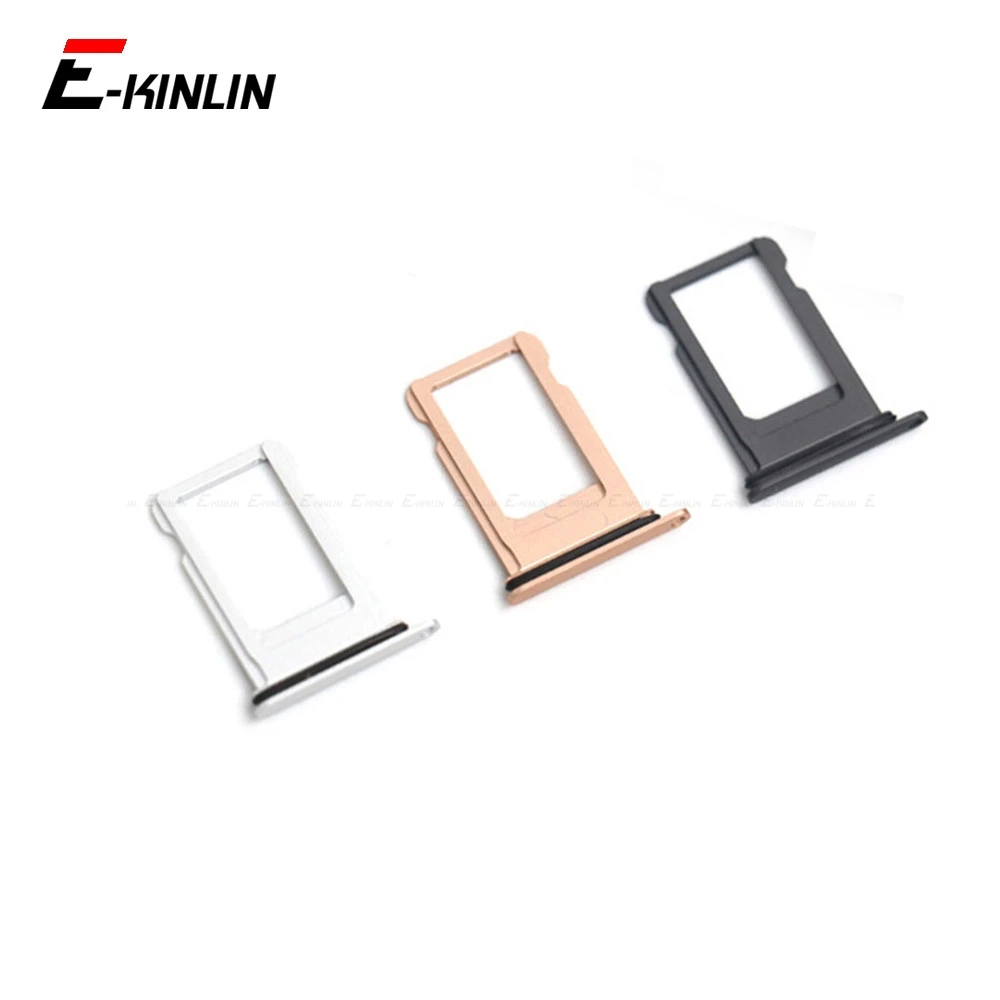 For iPhone 7 8 Plus Sim Card Tray Slot Holder Adapter Repair Parts