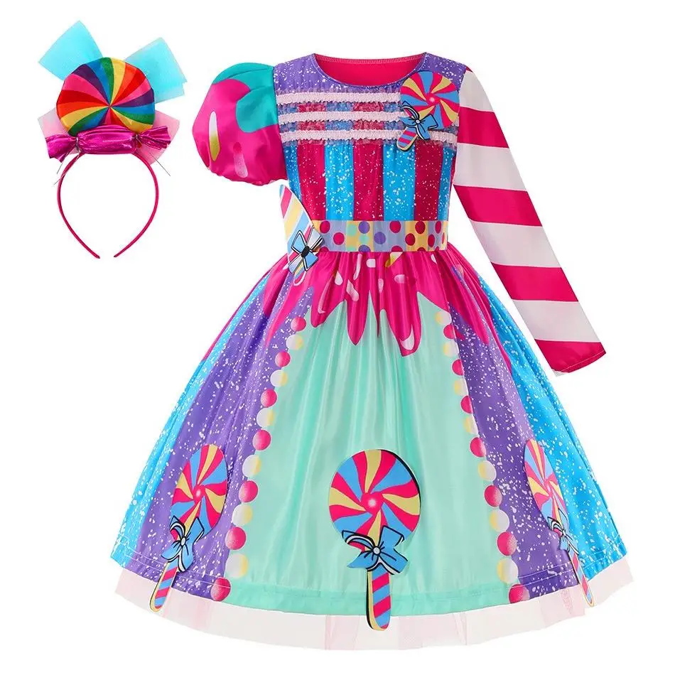 Rok Permen Gadis Loween Baru Sle Candy Princ Dr Lolli Cosplay Rok Princ Kostum Anak-anak Pakaian Pesta