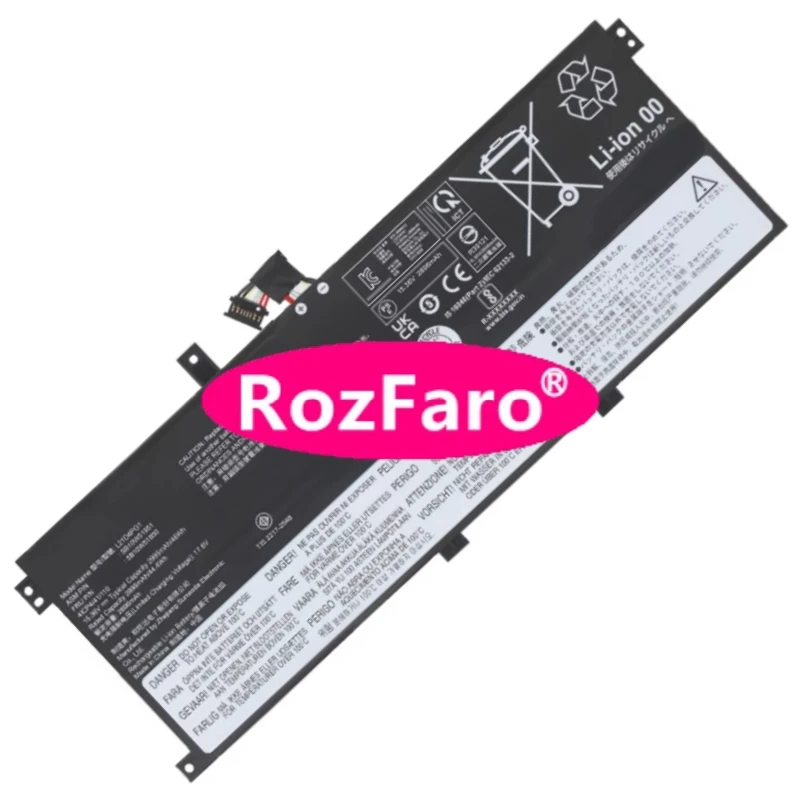 

RozFaro L21C4PG1 L21L4PG1 Аккумулятор для Lenovo ThinkPad X1 Carbon 12-го поколения 21KC 21KD L13 Yoga Gen5 21FH 21LB 21LC S2 Gen7 TP00137A