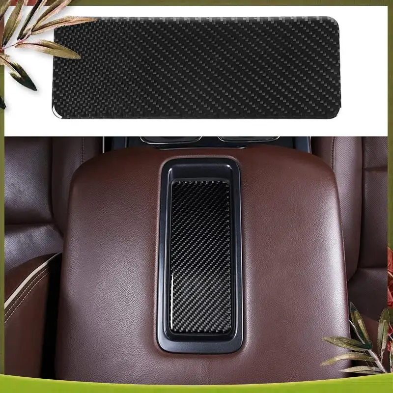 

AB98-Arm Rest Storage Trim Soft Carbon Fiber Storage Trim For Silverado GMC Sierra 2014-2018 Soft Carbon Fiber