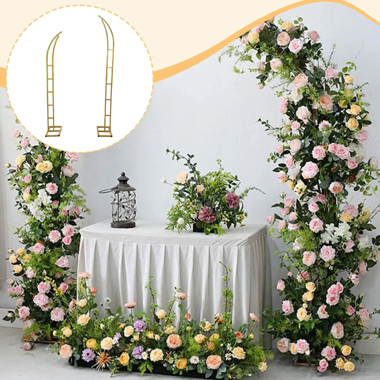 2pcs-59ft-69ft-metal-wedding-arch-backdrop-stand-for-baby-shower-photo-booth-semi-open-design-multifunctional-curved-top