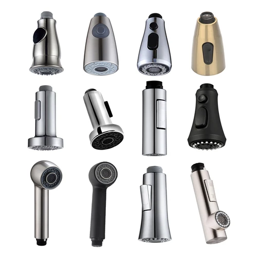 Cabezal de grifo de cocina G1/2, boquilla de ducha extraíble, rociador, grifo de fregadero de baño, accesorio de repuesto, aireador de cabezal dorado plateado negro