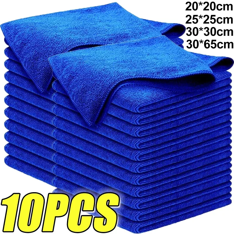 Thin Microfiber Cleaning Cloths Lint Free Microfiber Cleaning Towel Cloths Reusable Cleaning Towels Absorbent for Car Window